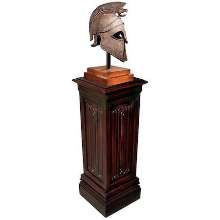 Design Toscano Canterbury Abbey Linen Fold Gothic Display Pedestal: Large AF32517